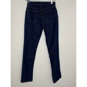 Reformation Brooke High Straight Zip Jeans Womens Size 26 Dark Wash Blue thumbnail 3