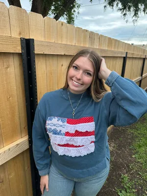 Rework sweatshirt Blue thumbnail 2