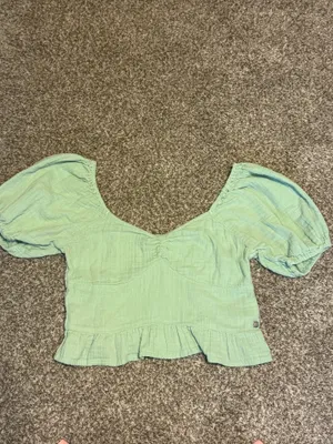 Roxy Life Mirage Puff Sleeve Top Mint Green Size M , pre-owned / No Flaws thumbnail 5