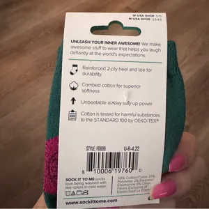Sock it to me Knee High Christmas Socks NEW Shimmer Ornaments thumbnail 3