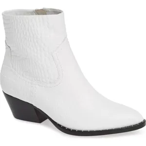 Something Navy‎ Wesley White Cowboy Booties 7.5 thumbnail 1