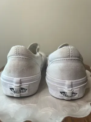 Vans White Slip On Sneakers Size 5 Project‎ thumbnail 5