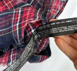 Zara plaid distressed button down shirt size medium thumbnail 5