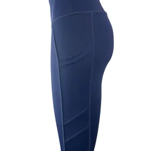 New Balance Harmony Pocket Blue High Waist Activewear Skinny Leggings Pants Sz S thumbnail 2