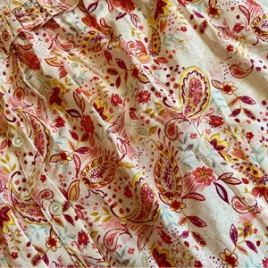 Pinch Floral Paisley Print Ruffle Long Sleeve Blouse Large NWT NEW thumbnail 4