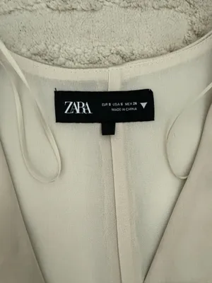 Zara Gold peplum top thumbnail 2