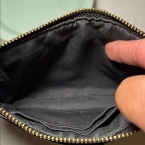 Coach Black Pouch with Gold Zipper thumbnail 6