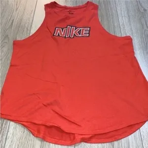 Nike Women's Bright Red Graphic Muscle Tank thumbnail 1