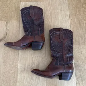 Dan Post Boots Western Cowboy Size US5 Brown thumbnail 2