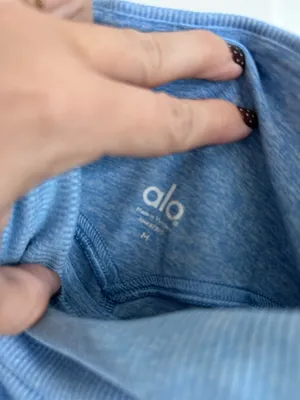 Alo High-Waist Alosoft Lounge‎ Legging size Medium in Heathered Sky thumbnail 5