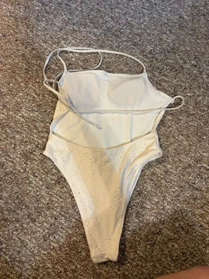 Abercrombie White One-Piece Swimsuit thumbnail 2