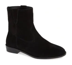 Rebecca Minkoff Black‎ Suede Western Pull On Chasidy Boot/ Booties Size 6M thumbnail 1