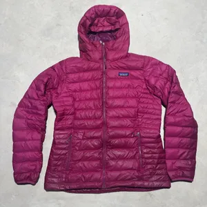 Patagonia Jacket Women's L Pink Down Sweater Hoody Hoodie Zip Up Lightweight thumbnail 1