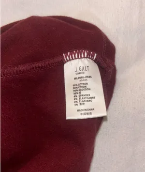 Burgundy Brandy Melville Tank thumbnail 2