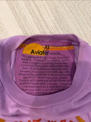 Aviator Nation Malibu CA Lilac Purple Graphic Tee XS Womens Soft T-Shirt thumbnail 5