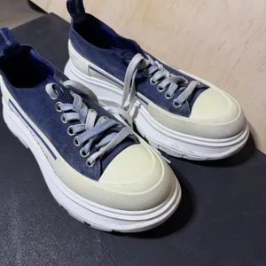 Alexander McQueen Tread Slick Sneakers Denim Blue Size 7/37 thumbnail 3