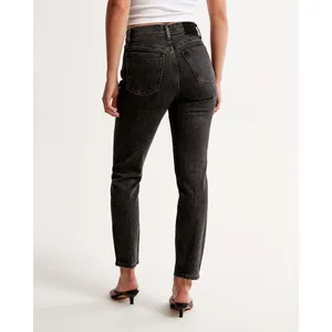 ✨Abercrombie & Fitch High Rise Mom Black Sz 26/2 Jeans✨ thumbnail 5