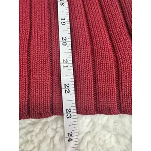 Vintage Abercrombie & Fitch A&F 92 Burgundy Ribbed Turtleneck Sweater S Y2K thumbnail 6