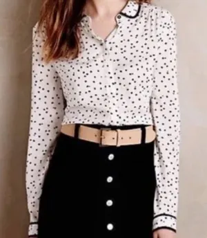Maeve Anthropologie Polka Dot Blouse thumbnail 1