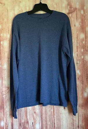 C9 Champion Heathered Blue Crewneck Long Sleeve T Shirt Size M thumbnail 1