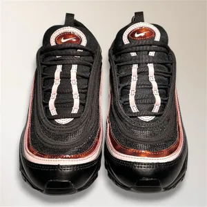 Nike‎ Air Max 97 Black Pink Rose Gold Sneakers Air Cushion Womens 7 CU4751-001 thumbnail 4