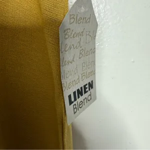 NWT For Cynthia Linen Blend Asymmetrical Yellow‎ Sleeveless Dress Small Flowy thumbnail 7