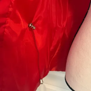 New Direction| Vibrant Red Quilted Women's Vest with Pockets thumbnail 8