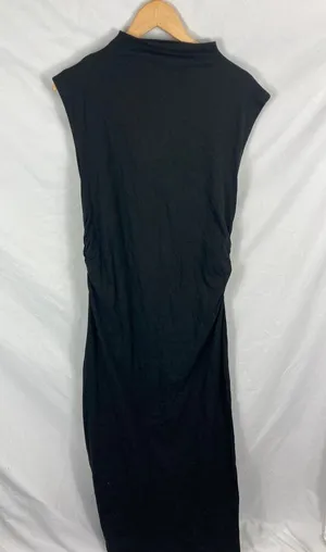 NWT ASOS High Neck Sleeveless Maxi Dress Black Size 14 thumbnail 1