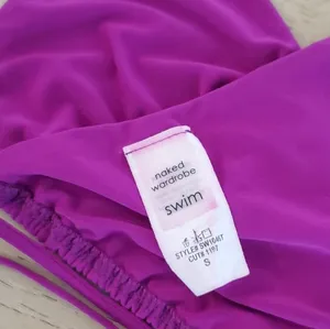 Naked Wardrobe Purple Velvet Bikini Top thumbnail 4
