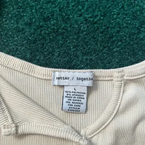 Beige Button Down Cami Tan Size L thumbnail 4