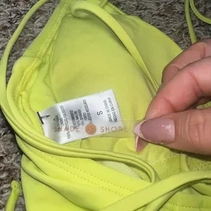 Shade‎ & Shore Strappy One Piece Swimsuit | Neon Yellow/Lime | Size S thumbnail 4