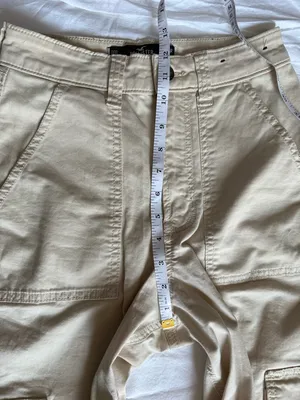 Hollister Khaki Tan Low Rise Baggy Cargo Pants Size 24 thumbnail 8