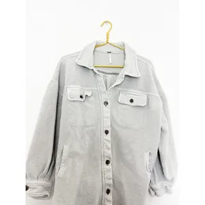 Free People Ruby Jacket in Stone Size Small Oversized Boho Shacket thumbnail 10