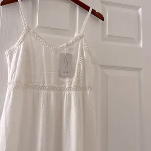 Joie Tiered Maxi Dress Rayon White. Texture Adjustable Straps. Size:S thumbnail 4