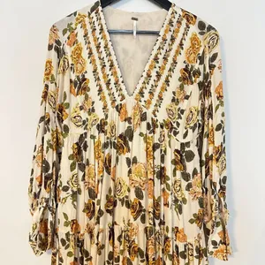 FREE PEOPLE Rows Of Roses Maxi Dress in Ivory Combo Size X-Small thumbnail 5