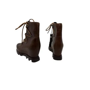 Sorel Joan Of Arctic‎ Wedge III Brown Leather Lace Up Boots Women Size 9 thumbnail 10