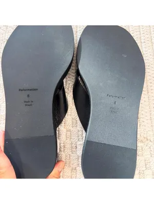 Reformation Eden Black Platform Flip Flop thumbnail 6