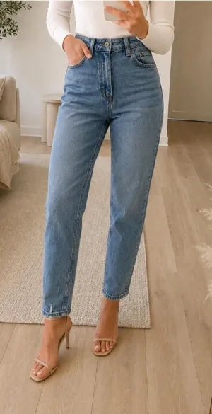 Abercrombie & Fitch The Mom High Rise Curve Love Size 28 thumbnail 1
