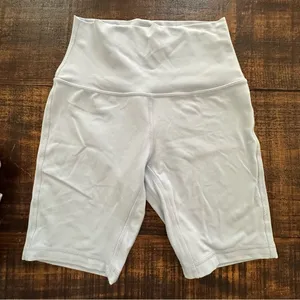 Lululemon Align High Rise 8” inseam shorts in Pastel Blue- Like New thumbnail 5
