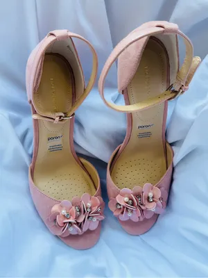 Liz Claiborne Pink Floral Block Heel Sandals 9.5 thumbnail 6