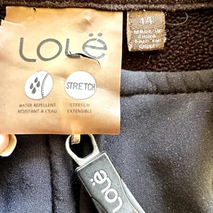Lole Jacket Water Repellant High Neck Full Zip Zip Pockets Floral Black 14 thumbnail 2