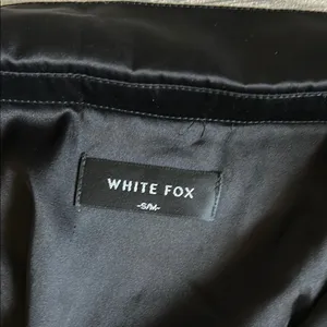 White Fox Boutique Black Long Sleeve Dress with Belted Wrap Design thumbnail 2