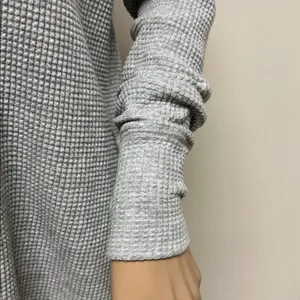 OFFLINE by Aerie Gray Waffle Knit Henley Long Sleeve Shirt S thumbnail 5