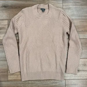 EDDIE BAUER Granola Heavyweight Nude Pink Knitted Sweater | Size Large thumbnail 1
