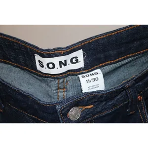 S.O.N.G. Dark Blue Low Rise Baggy Jeans thumbnail 5