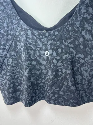 Lululemon Align Tank Top Wild Thing Camo Black Nulu Cropped Built-in Bra Yoga 12 thumbnail 10