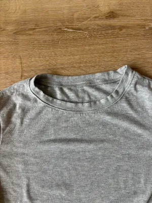 Light Grey Long Sleeve Top Gray Size XS thumbnail 3