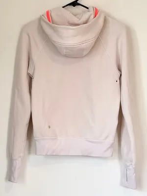 lululemon athletica Light Pink Zip Hoodie - Size: 2 thumbnail 7