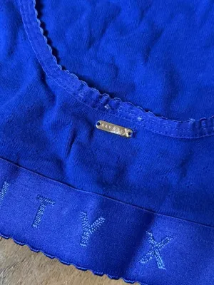 Savage X Fenty Royal Blue and Red Cropped Top thumbnail 3