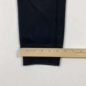 Lululemon Jogger Pants Womens 2 Black Ribbed Cuffs Back Zip Pocket Logo Lounge‎ thumbnail 4